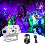URAQT Sound Activated DJ Disco Lights with Remote