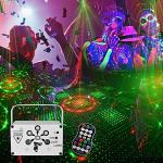 URAQT Sound Activated DJ Disco Lights with Remote
