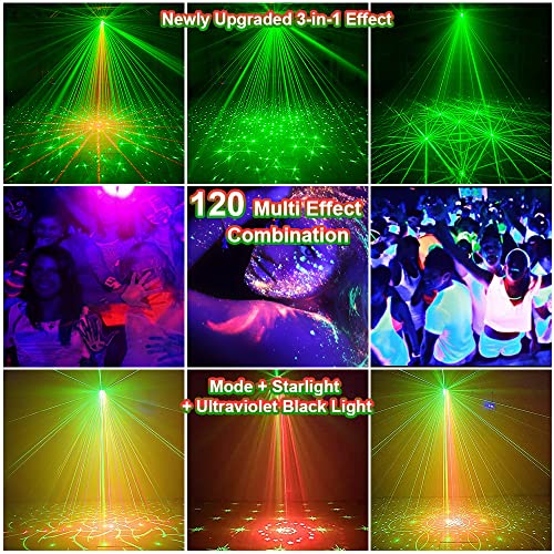 URAQT Sound Activated DJ Disco Lights with Remote