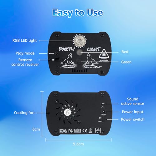 Jagdag Sound Activated DJ Party Strobe Lights