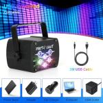 YAOBLUESEA Remote-Controlled DJ Party Strobe Light