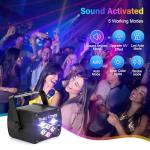 YAOBLUESEA Remote-Controlled DJ Party Strobe Light