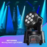 BETOPPER 7x8W RGBW Moving Head DJ Lights
