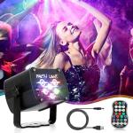 YAOBLUESEA Remote-Controlled DJ Party Strobe Light
