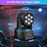 BETOPPER 7x8W RGBW Moving Head DJ Lights