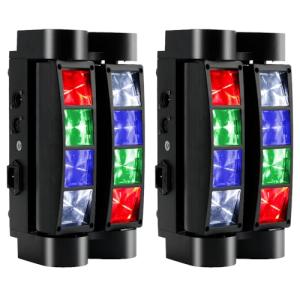 Areyourshop 8x10W RGBW DJ Moving Head Lights