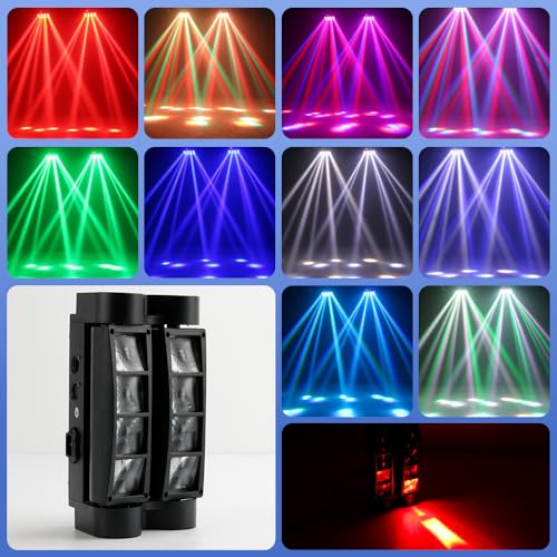 Areyourshop 8x10W RGBW DJ Moving Head Lights