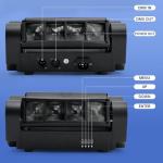 Areyourshop 8x10W RGBW DJ Moving Head Lights