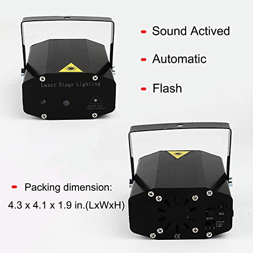 SPOOBOOLA Sound Activated DJ Disco Party Lights