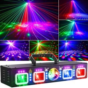 4-in-1 DJ Disco Lights with DMX Controller