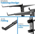 Pyle Dual Laptop Stand for DJs & Gamers