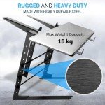 Pyle Dual Laptop Stand for DJs & Gamers