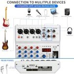 6-Channel Mixer with 99 Sound Effects and Bluetooth