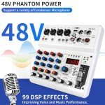 6-Channel Mixer with 99 Sound Effects and Bluetooth