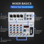 6-Channel Mixer with 99 Sound Effects and Bluetooth