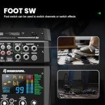 6-Channel Audio Mixer with Bluetooth Connectivity