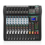 XTUGA CT80 8-Channel Audio Mixer with Digital Effects