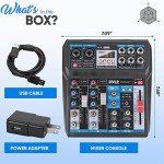 Audio Mixer with Wireless Connectivity - 6 Channels