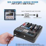 Audio Mixer with Wireless Connectivity - 6 Channels