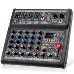 Bluetooth 6-Channel DJ Mixer with Effects & USB