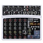 6-Channel DJ Mixer with MP3, Bluetooth, and Effects