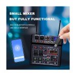 BOMGE 04E 4-Channel Karaoke Mixer with Wireless Mics