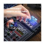 BOMGE 04E 4-Channel Karaoke Mixer with Wireless Mics