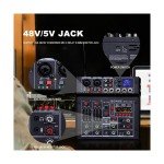 BOMGE 04E 4-Channel Karaoke Mixer with Wireless Mics