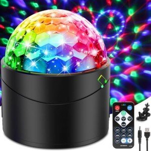 7 Color RGB Disco Ball with Remote Control