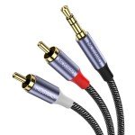 RCA to 3.5mm Male Audio Splitter Cable
