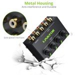 LiNKFOR 4-Channel Mini Stereo Audio Mixer