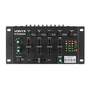 VONYX STM3025 Bluetooth DJ Mixer with USB Player