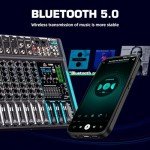 10-Channel USB Audio Mixer with 99 DSP Effects