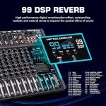 10-Channel USB Audio Mixer with 99 DSP Effects