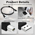 6FT USB B MIDI Cable for DJ Controllers