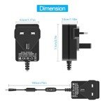 12V Power Cord for Audio-Technica Turntables