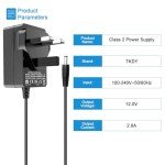 12V Power Cord for Audio-Technica Turntables