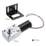 12V High Torque Worm Gear Motor with 8mm Shaft