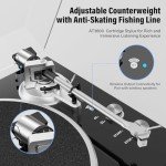 Bluetooth Vinyl Turntable with USB Output & Cartridge