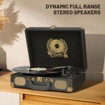 Portable Bluetooth Vinyl Record Player Suitcase