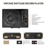 Portable Bluetooth Vinyl Record Player Suitcase