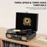 Portable Bluetooth Vinyl Record Player Suitcase