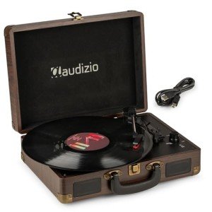 Audizio RP114W Retro Portable Vinyl Record Player