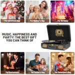 Portable Bluetooth Vinyl Record Player Suitcase