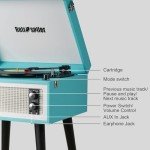 Bluetooth Turntable with Speakers and USB Playback