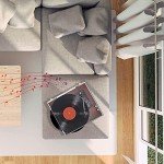 VOKSUN Bluetooth Portable Vinyl Turntable with Speakers