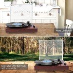 VOKSUN Bluetooth Portable Vinyl Turntable with Speakers