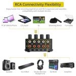4-Channel Mini Passive RCA Audio Mixer