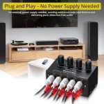 4-Channel Mini Passive RCA Audio Mixer