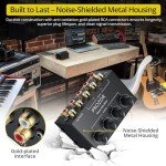 4-Channel Mini Passive RCA Audio Mixer